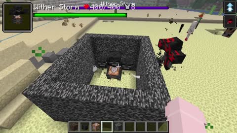 all Herobrine creepypasta mobs vs Wither Storm 7 STAGE in minecraft5