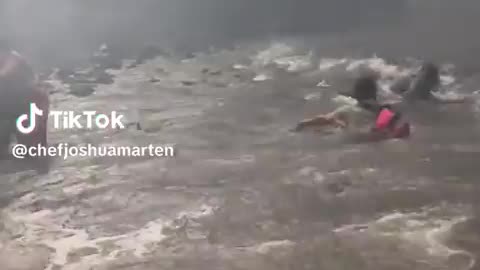 Video surfaced, capturing individuals plunging fearlessly into the ocean in Lahaina, Maui, Hawaii