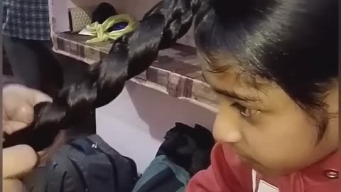 how to make bun with braid of Sikh boy with long hair.