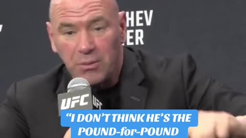 Dana White about Jon Jones being the best of all time.