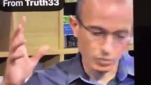 The transhumanist and Israeli Yuval Noah Harari who spoke in Davos 2020