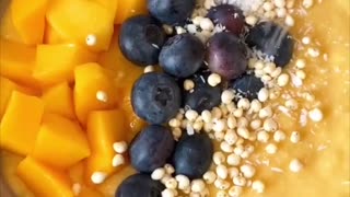 Mango Smoothie Bowl 🥭 | Amazing short cooking video | Recipe and food hacks