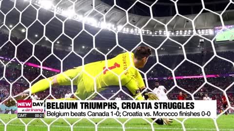 Belgium wins 1-0 over Canada as Croatia vs. Morocco finishes 0-0