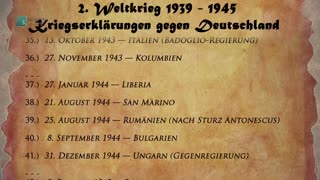 53 Kriegserklärungen gegen alleinschuldiges Deutschland? __ 03.09.2019