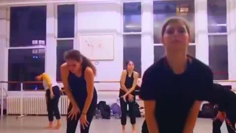 Girls dance very beautifully