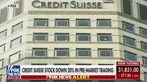 Credit Susse down 20% in pre- market trading