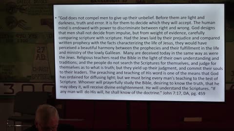Jesus' Life pt 35: Snares of Adventism-Pastor Bill Hughes