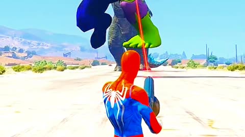 GTA v hulk venom Hulk Spiderman Ironman#shortsvideo