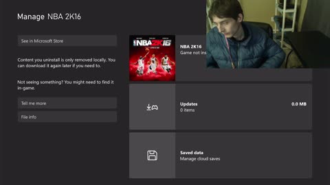 Tutorial For How To Uninstall NBA 2K16 From The Xbox One's Hard Drive