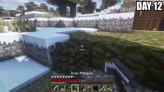 I Survived 100 Days in a Nuclear Winter on Minecraft.. Here's What Happened..