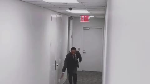 Security camera at work caught me doing the Griddy down the hallway