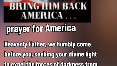 Prayer to drive darkness from America