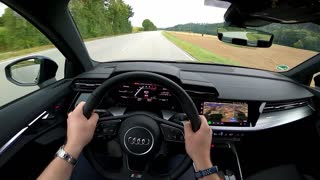 2022 Audi S3 Sedan (310PS) POV drive + Acceleration + Autobahn