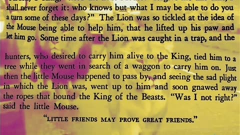 The Lion and the Mouse - Aesops Fables