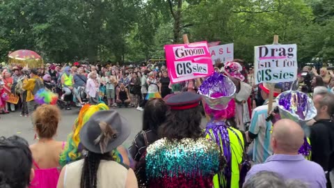 NYC Drag Marchers gather in Tompkins Sq Park For "Solidarity"