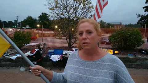 Nurse Terese Grinnell Interview at Concord Nurse Protest Against Vax Mandates