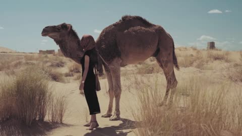 Girl in desert