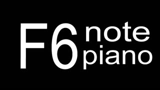 F6 Piano Note