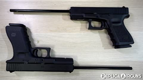 Umarex Glock 17 Gen 4 and Glock 19 Gen 3 GBB Airsoft Pistol Table Top Review