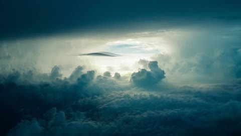 The view of a storm from above #storm