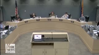 Arizona school board member wearing cat ears during a meeting, says the district should reject hiring teachers with Christian values