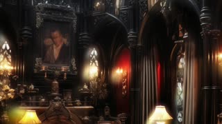 Gothic Interior | Victorian Gothic | Living Room Interior | Digital Art | AI Art #gothicinterior