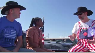 Anti-immigration convoy holds protest at the US-Mexico border