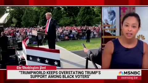 MSNBC Analyst Suggests Black Voters Shifting To Trump Because Of 'Disinformation'🤣