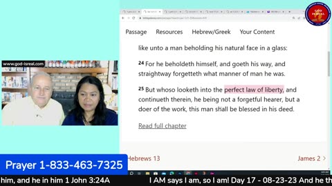 August 23, 2023 Topic: I am Says I am so I am Day 17 1 John 3:24A - Pastor Chuck Kennedy