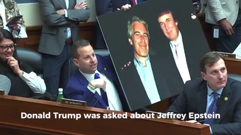 Democrat Flaunts Trump-Epstein Photo in Tense Oversight Committee Hearing