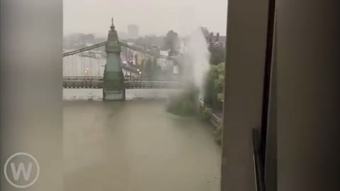 Heavy rain in london