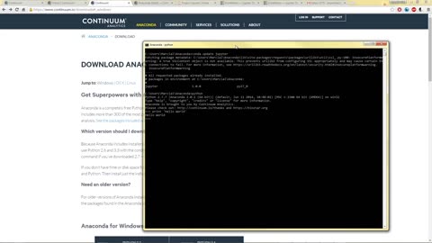 Python programming installation on windows computer