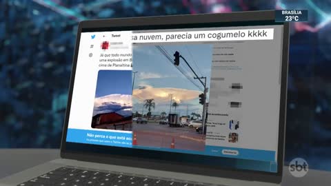 Formação de nuvens surpreende moradores no Distrito Federal | SBT Brasil (19/01/22)
