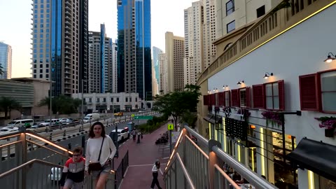 Dubai Marina Walking Tour 2024-[4K]