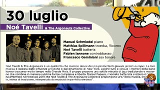Chiasso News 19 luglio 2023 - Noé Tavelli & The Argonauts Collective a Chiasso