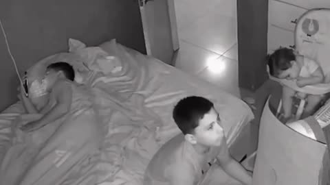 Boys saving his sister