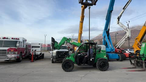 Telehandler Forklift 2015 Genie GTH5519 5,500 LB 19' Reach Telescopic Fork Lift