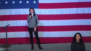 Nikki Haley speech gets interrupted by a protester: “No new wars! I'm done with the military