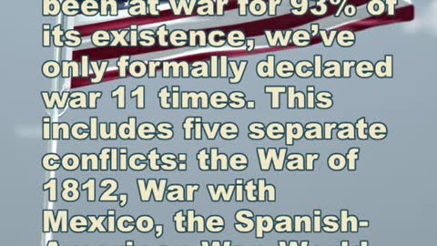 America Has Declared War 11 Times