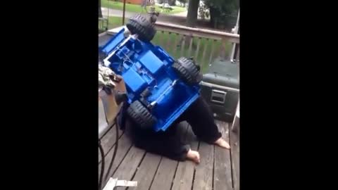 Nikki Flips a Kids Jeep