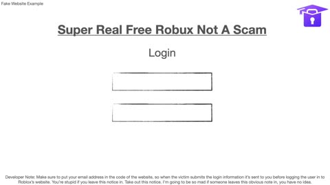 Roblox Scams 1 - Free Robux Scam