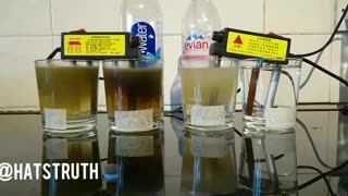 Heavy metal test with bottled and tap water