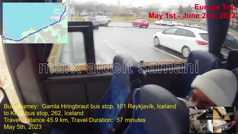 May 5th, 2023 31a Bus Ride: Gamla Hringbraut to Keilir, Keflavik, Iceland