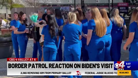 Border Patrol on Biden visit