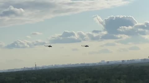 FUNKER530 - Russian Choppers Patrolling the Skies Over Moscow; Wagner Rebellion Ongoing
