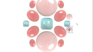 Larimar pink opal blue Cabochon rectangle beads and roundle oval 6mm 12mm 6*8mm