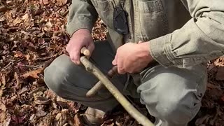 Bow drill fire