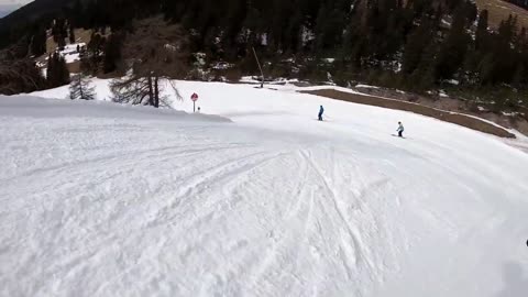 La Longia (Seceda-Ortisei), Val Gardena, Italian Dolomites - 9min of non-stop skiing