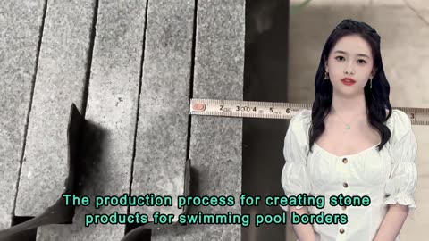 the production process of swimming pool border