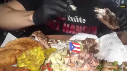 ULTIMATE 10LB SEAFOOD PLATTER CHALLENGE | CRAZY Puerto Rican food! #seafood #eating #foodchallenge